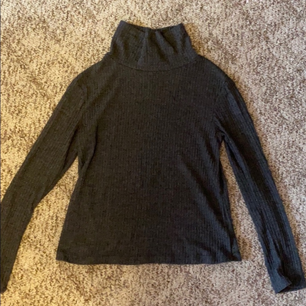 Charcoal grey turtleneck
